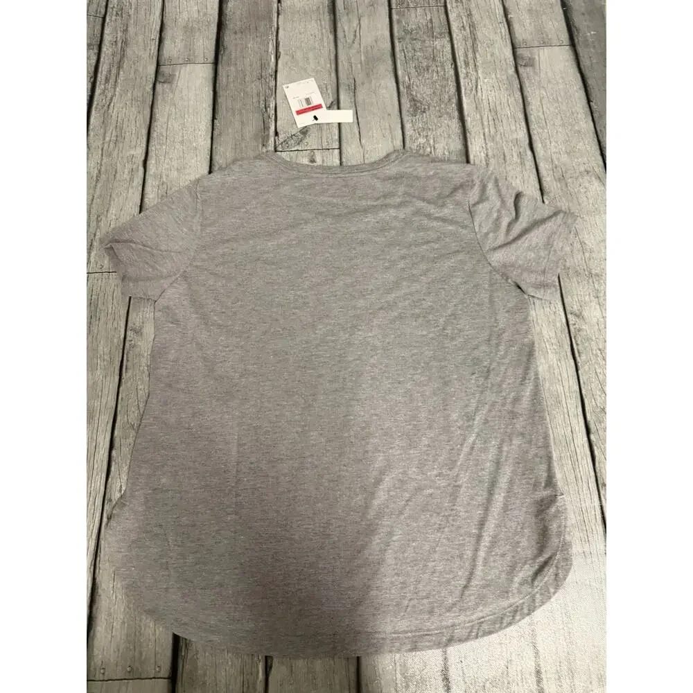 NWT Nike Womens Texas Longhorns Local Campus Mantra Tri-Blend T-Shirt Large Grey